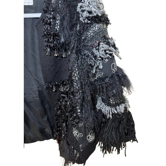 Zaharoff Women's Jacket with Fur Stripes and embellishments - Picture 3 of 6